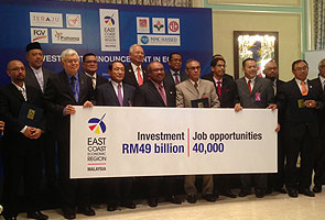 Najib witnesses RM750 million worth of MoUs signed for ECER