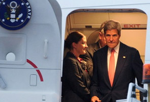 US Secretary of State John Kerry arrives for GES 2013