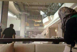 Siling hotel runtuh, tiada kemalangan jiwa dilaporkan