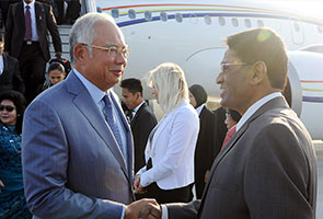 Prime Minister Datuk Seri Najib Tun Razak MH17: PM Najib Razak arrives in the Netherlands