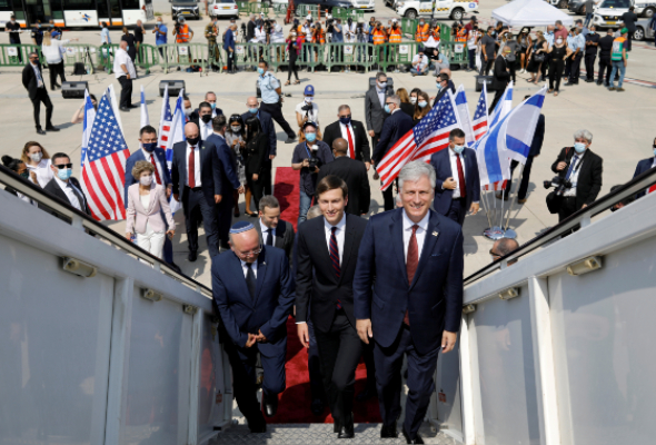 Israeli, US officials land in UAE, Kushner urges Palestinians to negotiate