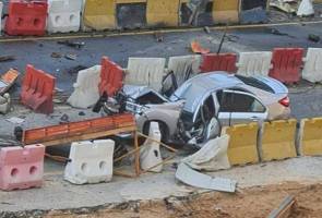 Dua maut, dua lagi parah dalam insiden kren tumbang di lebuh raya SUKE