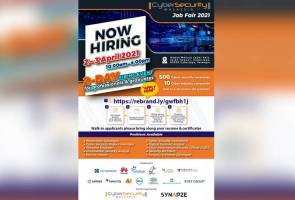 Lebih 1,000 peluang pekerjaan dibuka di CyberSecurity Malaysia Job Fair