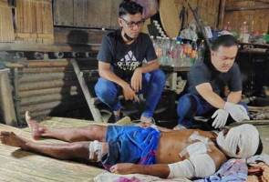 Lelaki nyaris maut diterkam harimau belang Lelaki nyaris maut diterkam harimau belang