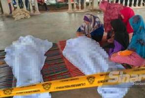 Jasad dua beranak tenang umpama sedang tidur Jasad dua beranak tenang umpama sedang tidur