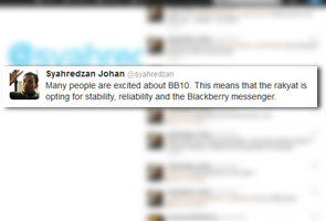 BlackBerry topik hangat Twitter BlackBerry topik hangat Twitter