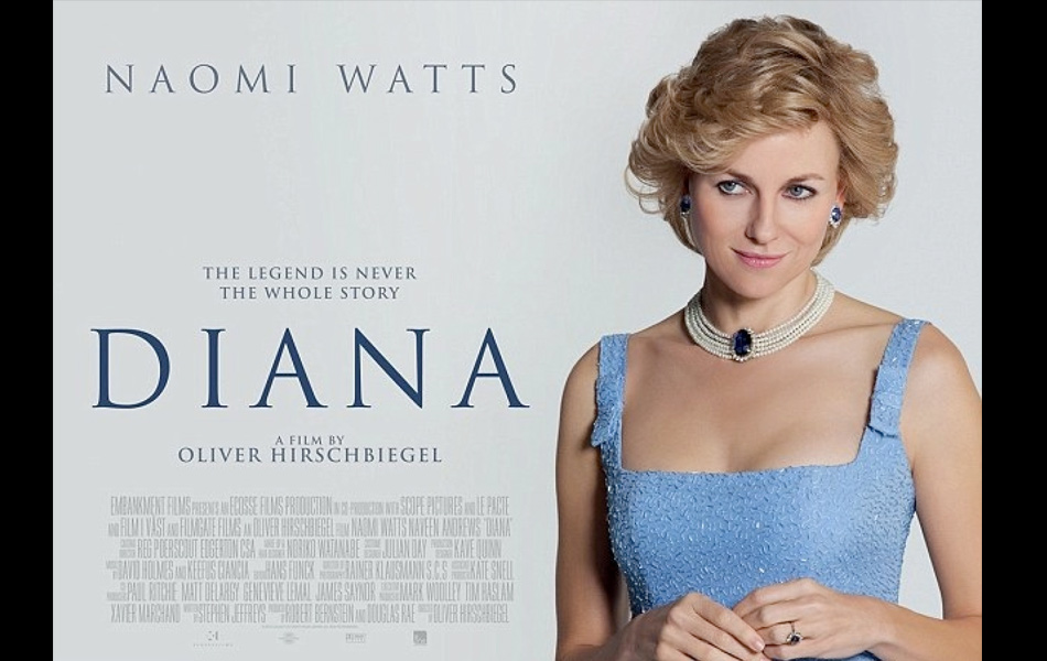 Diana merupakan sebuah filem biografi mengenai Puteri Diana, yang diarahkan oleh Oliver Hirschbiegel, kira-kira dua tahun terakhir hayat Diana. Pelakon British-Australia, Naomi Watts memainkan watak utama iaitu sebagai Puteri Diana. Diana merupakan sebuah filem biografi mengenai Puteri Diana, yang diarahkan oleh Oliver Hirschbiegel, kira-kira dua tahun terakhir hayat Diana. Pelakon British-Australia, Naomi Watts memainkan watak utama iaitu sebagai Puteri Diana.