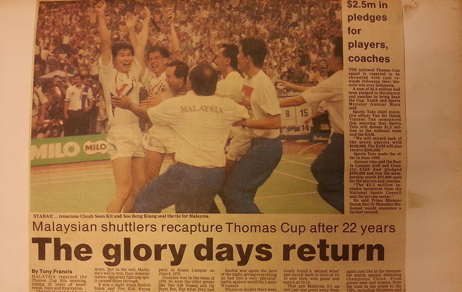 The glory days return The glory days return