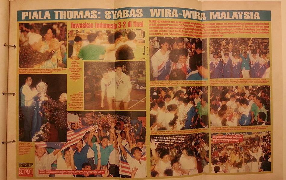 Piala Thomas: Syabas wira-wira Malaysia Piala Thomas: Syabas wira-wira Malaysia