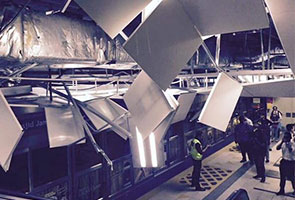 Siling stesen LRT Masjid Jamek runtuh Siling stesen LRT Masjid Jamek runtuh
