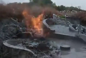 Video air berlumpur, berapi bukan di Johor Video air berlumpur, berapi bukan di Johor