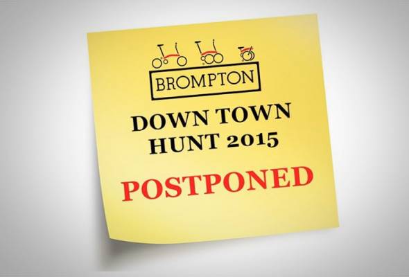Acara basikal 'Bromptown Downtown Hunt 2015' ditangguh Acara basikal 'Bromptown Downtown Hunt 2015' ditangguh