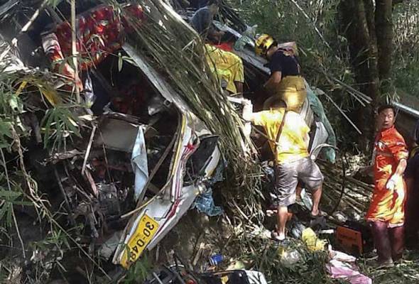 Jasad mangsa nahas bas di Chiang Mai tiba pukul 3 pagi Rabu Jasad mangsa nahas bas di Chiang Mai tiba pukul 3 pagi Rabu