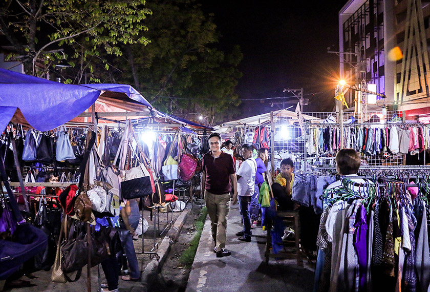 Karim at the Roxas Night Market in Davao - the site of September 2nd bombing. - Karim Raslan Photo