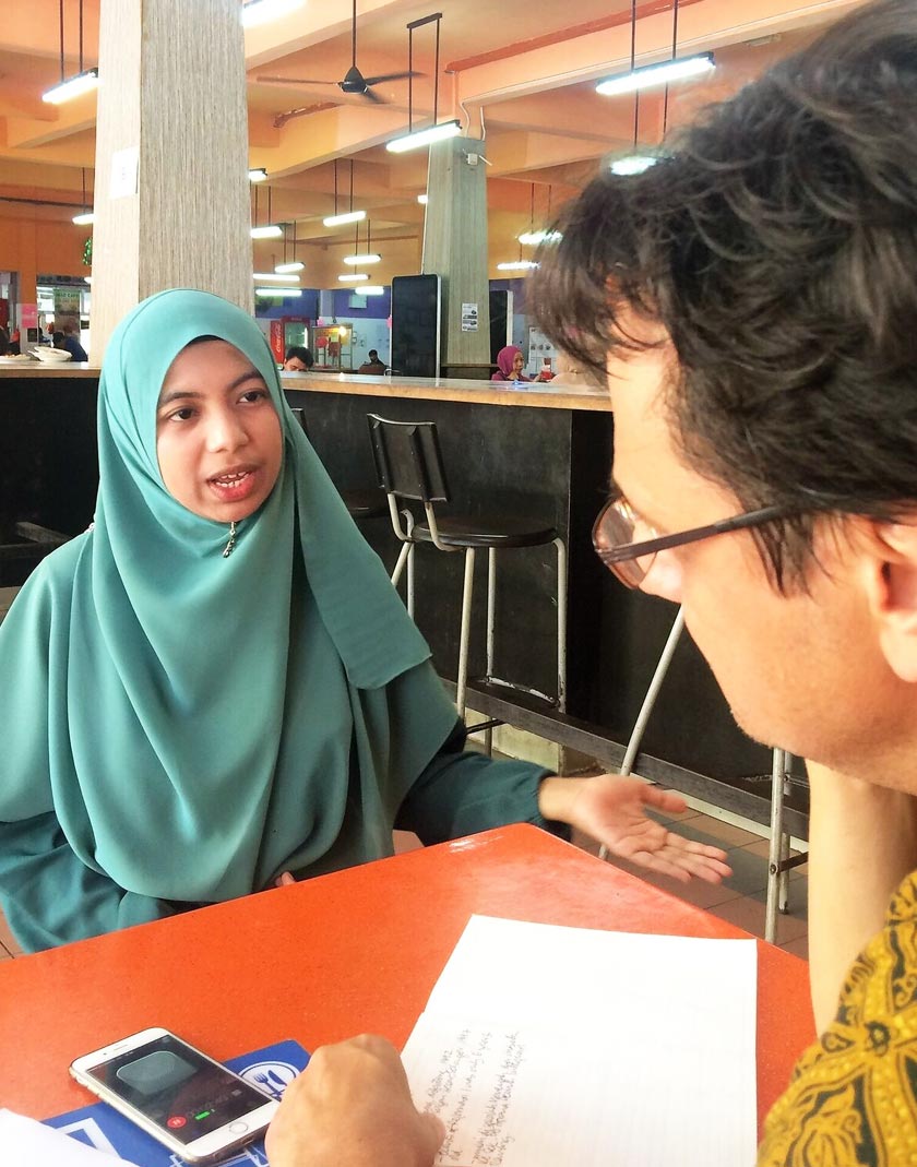 Anis views activism as a way of applying the lessons learnt in university. - Karim Raslan Photo