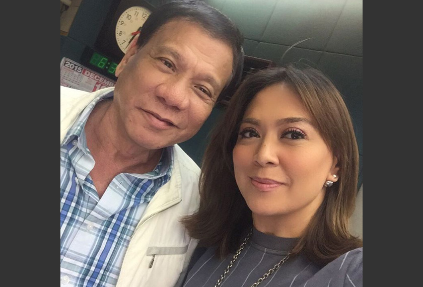 Davila posted a selfie of herself together with Duterte in her Instagram account in December last year. Instagram photo