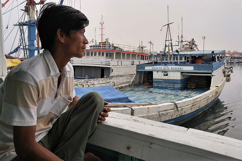 Hlaing Min was a victim of trafficking and slave labour, working on fishing boats in the Arafura Sea. He spent a total of five years stranded in the Aru Islands of eastern Indonesia. - Karim Raslan Photo