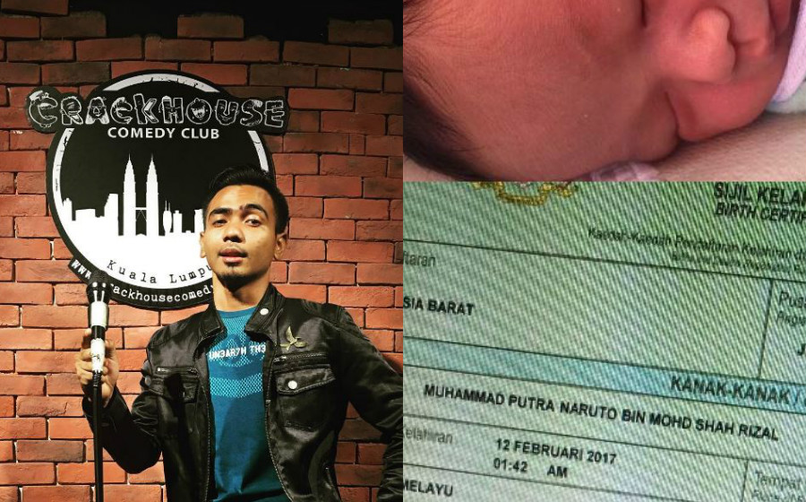Beri anak nama  Muhammad Putra Naruto Shah Tapaw dikritik 