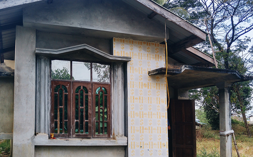  U Ko Aye owns one of the few concrete houses in a village of mostly wooden homes. Karim Raslan Photo