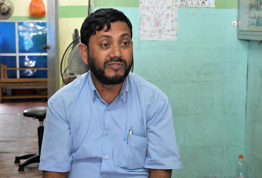 Sadek Ali Hassan, 44, is a Rohingya refugee who has been living in Malaysia for 14 years. Karim Raslan Photo