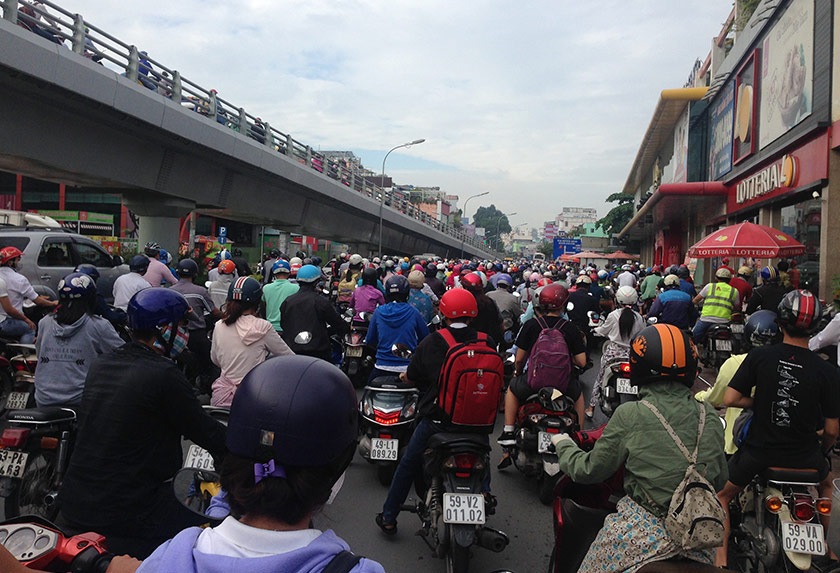 In Ho Chi Minh City, where the population is almost 8.5 million, most people drive motorcycles. Karim Raslan Photo