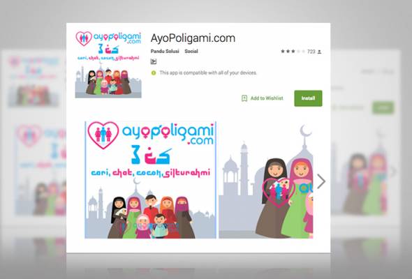 Aplikasi cari jodoh 'Ayo Poligami' cetus kontroversi Aplikasi cari jodoh 'Ayo Poligami' cetus kontroversi