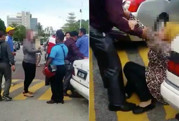 Video tular wanita terajang wanita: 'Kalau nak panggil polis, panggillah!' Video tular wanita terajang wanita: 'Kalau nak panggil polis, panggillah!'