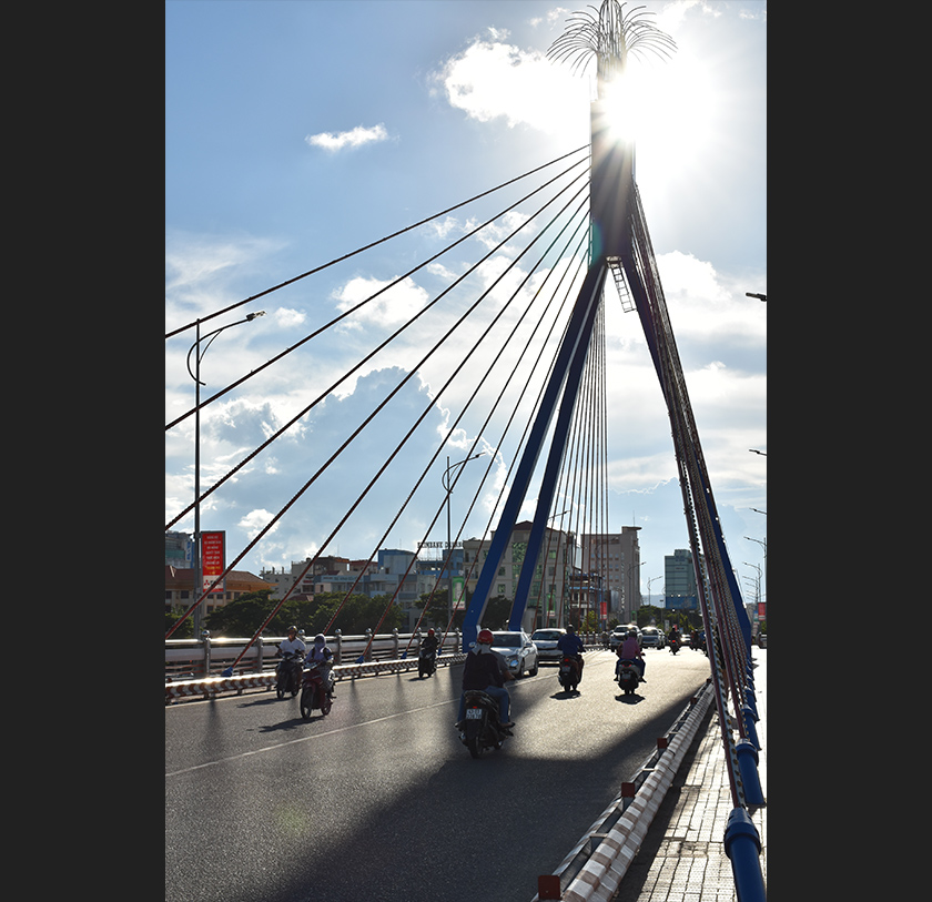 The Tran Thi Ly Bridge, designed to appear like a sail. Danang is known for its beautiful bridges. Karim Raslan Photo