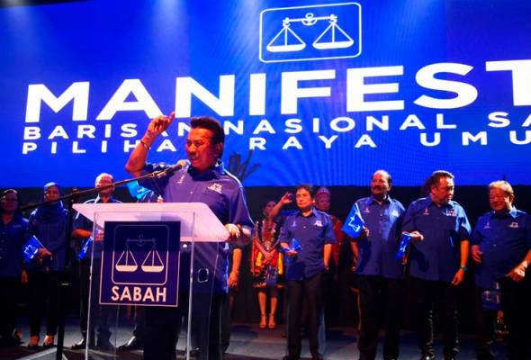 Manifesto BN Sabah tunjangi 20 komitmen, MA63 terus diperjuang Manifesto BN Sabah tunjangi 20 komitmen, MA63 terus diperjuang