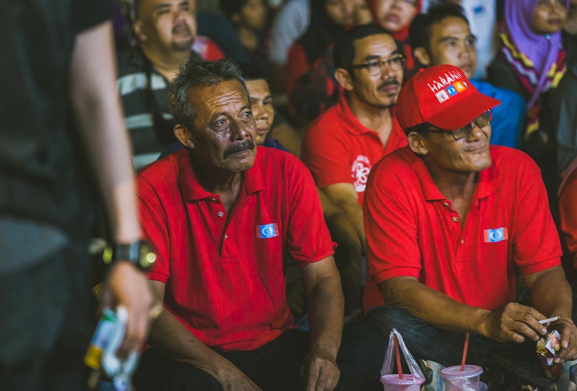 Pakatan Harapan campaigned against the alleged corruption of Najib Razak’s regime and consequent economic hardship faced by the Malaysian people. Joe Kit Yong/Ceritalah