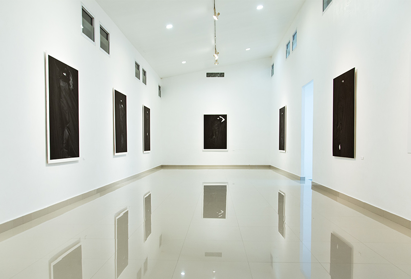 The interior of a building at Patani Artspace hosting Ampannee Satoh’s works from her latest exhibition 'The Light'. Muhaimin E-taela/Ceritalah