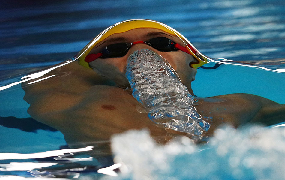Aksi Xu Jiayu dari China dalam acara Renang kategori Kuak Lentang Lelaki 50m di Pusat Akuatik GBK Jakarta, Indonesia pada 20 Ogos 2018 sempena Sukan Asia 2018. REUTERS/Athit Perawongmetha Aksi Xu Jiayu dari China dalam acara Renang kategori Kuak Lentang Lelaki 50m di Pusat Akuatik GBK Jakarta, Indonesia pada 20 Ogos 2018 sempena Sukan Asia 2018. REUTERS/Athit Perawongmetha