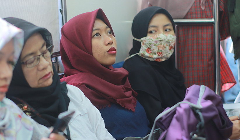 Despite routine jostles for space, the KRL saves Rani both money and time from the notorious urban traffic that plagues Jakarta.