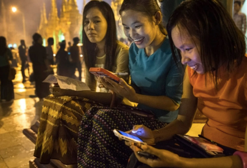 90pc of the population has access to a mobile phone and at least 80pc are using a smartphone. E-commerce companies and telecom carriers are already working with banks to profit from Myanmar’s vast potential. Getty Images