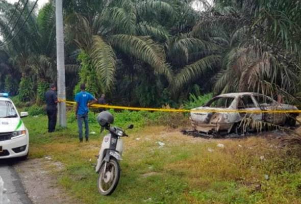 Mayat ditemui rentung dalam kereta di ladang kelapa sawit Mayat ditemui rentung dalam kereta di ladang kelapa sawit