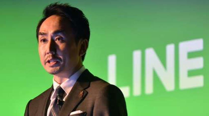 LINE President and CEO, Takeshi Idezawa. Indonesia’s user base is over 30 million - the largest outside of Japan. Photo by Phys.org