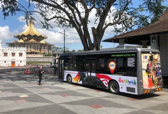 Bas elektrik tarikan terbaharu di Kuching Bas elektrik tarikan terbaharu di Kuching
