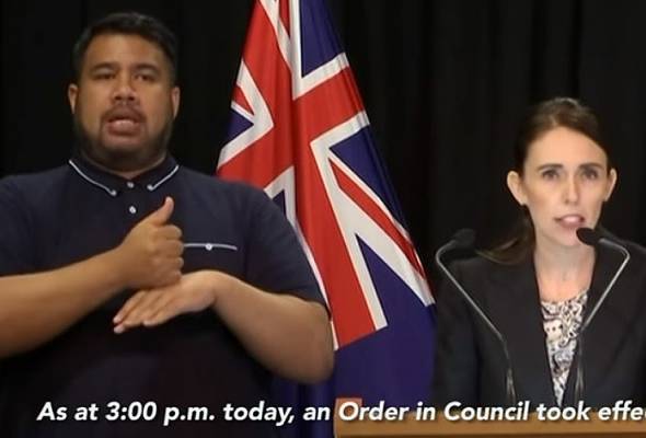 Sering iringi PM, penterjemah bahasa isyarat New Zealand dapat perhatian Sering iringi PM, penterjemah bahasa isyarat New Zealand dapat perhatian