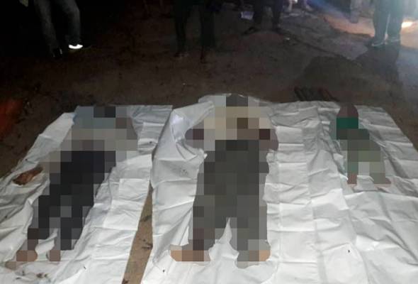 Mayat mangsa ditemui selepas rakan yang mencari mereka terdengar tangisan seorang lagi anak mangsa yang melecur dalam kejadian tersebut. Tragedi malam raya, tiga beranak maut dipanah petir