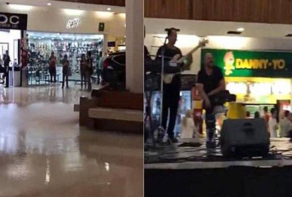 Pusat beli-belah dinaiki air, lagu tema Titanic 