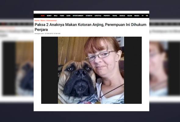 Ibu durjana paksa dua anak makan najis anjing Ibu durjana paksa dua anak makan najis anjing