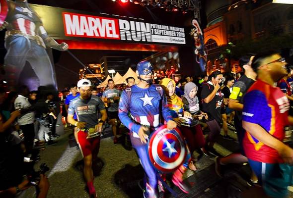 15,000 peserta sertai Marvel Run julung kali diadakan di Malaysia 15,000 peserta sertai Marvel Run julung kali diadakan di Malaysia