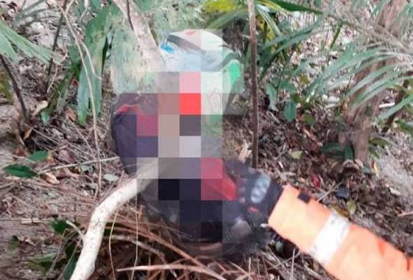 Penunggang motosikal maut, mayat tersangkut pada pokok Penunggang motosikal maut, mayat tersangkut pada pokok