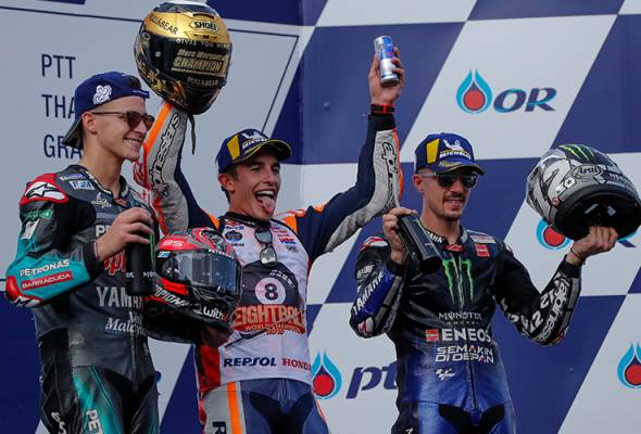 Quartararo duduki tempat kedua di GP Thailand Quartararo duduki tempat kedua di GP Thailand