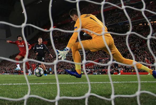 Liverpool nyaris seri menentang Salzburg, Salah jadi wira penyelamat Liverpool nyaris seri menentang Salzburg, Salah jadi wira penyelamat