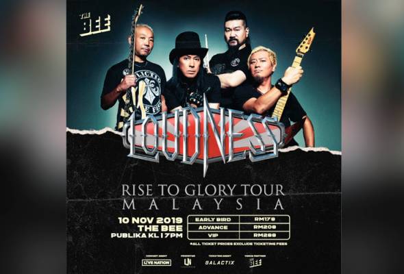Loudness bakal gegar pentas Malaysia dalam konsert jelajah Rise to Glory Loudness bakal gegar pentas Malaysia dalam konsert jelajah Rise to Glory