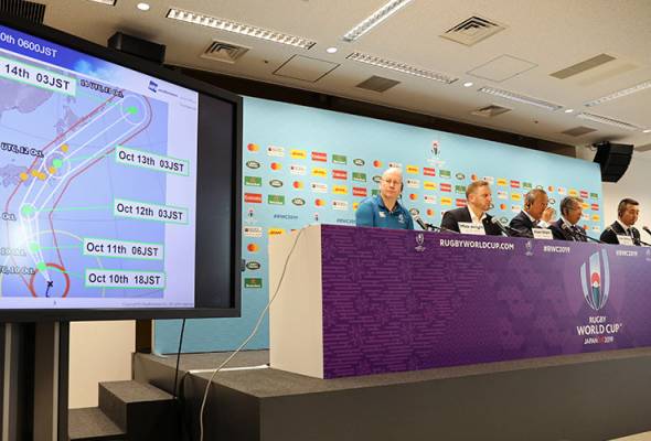 Piala Dunia Ragbi: Dua perlawanan dibatalkan akibat Taufan Hagibis Piala Dunia Ragbi: Dua perlawanan dibatalkan akibat Taufan Hagibis