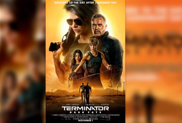 Minggu pertama 'Terminator: Dark Fate' hanya kutip AS$29 juta Minggu pertama 'Terminator: Dark Fate' hanya kutip AS$29 juta