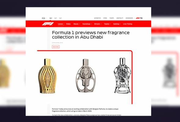 F1 perkenal minyak wangi atasi bau hangit tayar F1 perkenal minyak wangi atasi bau hangit tayar