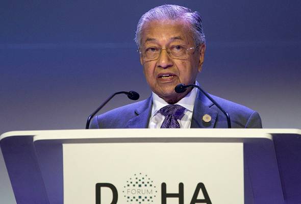 Tun Dr Mahathir lantang kritik AS di Forum Doha Tun Dr Mahathir lantang kritik AS di Forum Doha